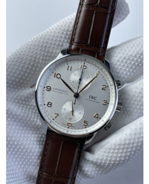 (준비완료/특급배송)NO.2315/ZF공장 V3 IWC IW3716 포루트기저 화이트다이얼 골드핸즈 가죽