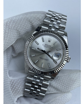 (준비완료/특급배송)NO.2466/VS공장 롤렉스 데이저스트 41미리 실버 바인덱스 쥬빌레 플루티드