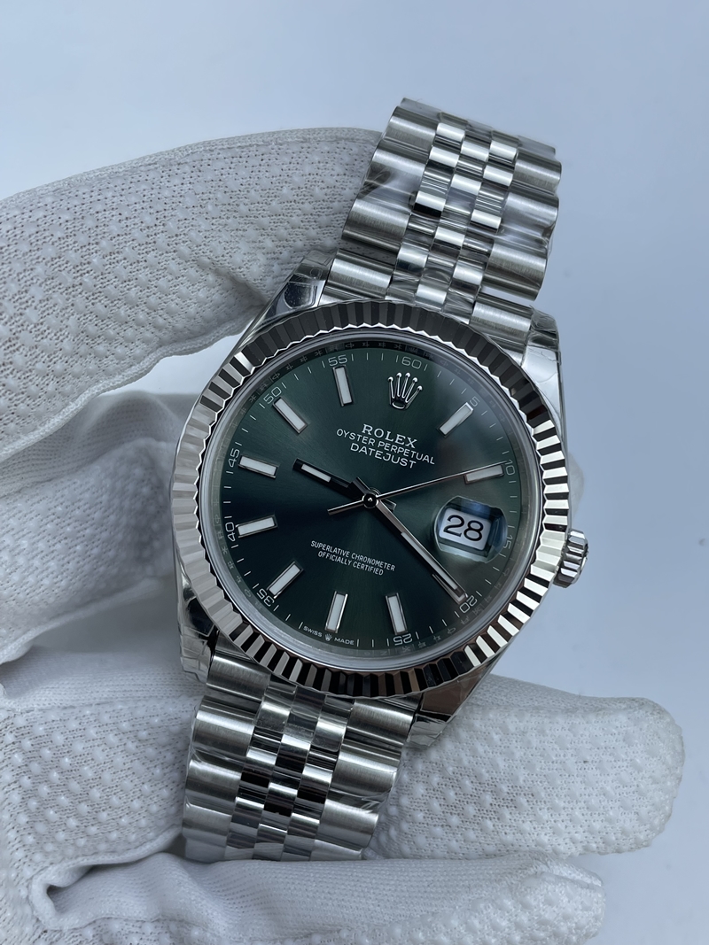 (준비완료/특급배송 )NO.2565/ VS공장 롤렉스 데이저스트 민트그린 플루티드 쥬빌레 41미리