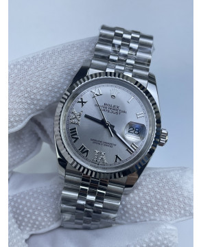 (준비완료/특급배송)NO.3173/롤렉스 데이저스트 36미리 최신형 로만 실버 6.9시 다이아 포인트 QP공장