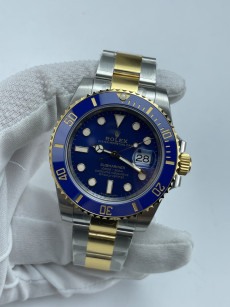 (준비완료/특급배송)NO.3559/VS공장 롤렉스 서브마리너 청콤 블루 콤비 옐로우골드 VS3135
